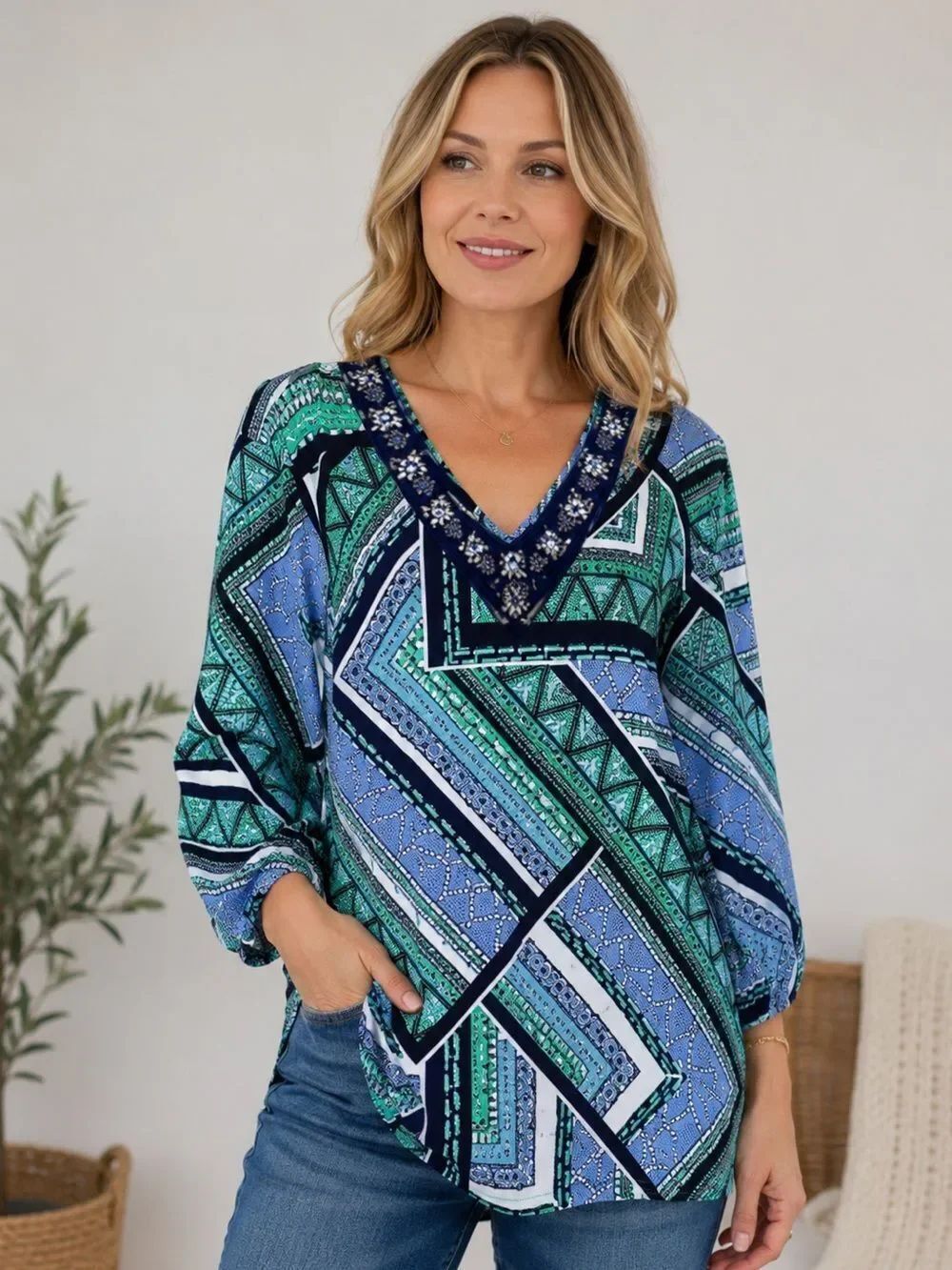 🎉5 for $45🎉 JM Collection top blouse shirt size XL